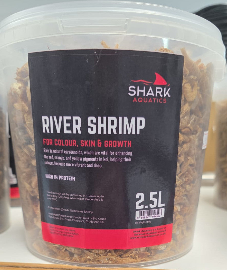 Shark Koi Pond Treats River Shrimp 2.5L