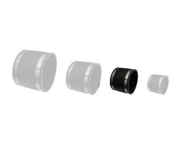 Rubber Straight Connector with clips (Flexible)