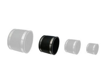 Rubber Straight Connector with clips (Flexible)