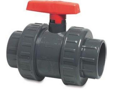 Ball Valve (Double Union) Red