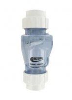 2” Valterra Spring Non-return valve with flap (Clear with unions)