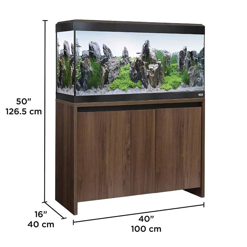 Fluval Roma 200 Aquarium Set and Cabinet - Black