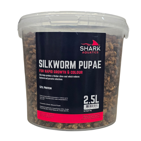 Shark Koi Pond Treats Silkworm Pupae 2.5L