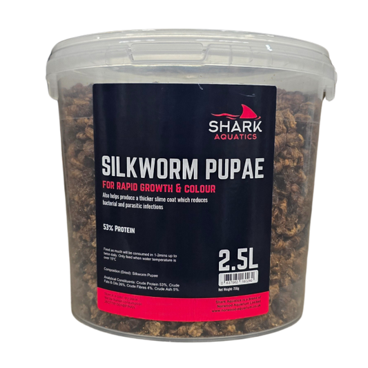 Shark Koi Pond Treats Silkworm Pupae 2.5L
