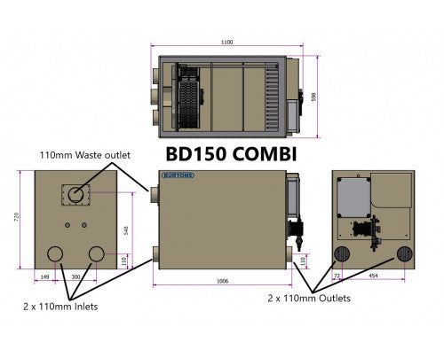BD-150 Combi Pond Drum Filter