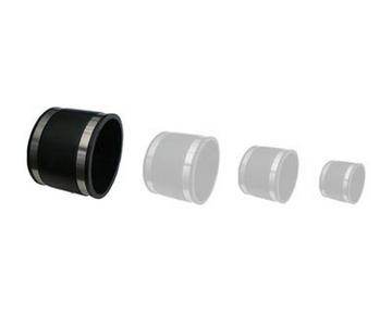 Rubber Straight Connector with clips (Flexible)