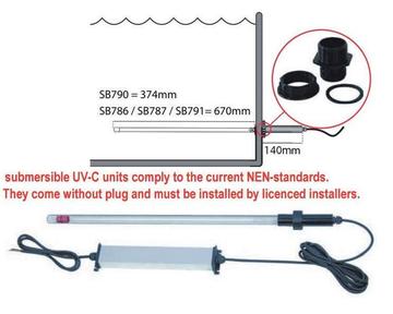 Replacement lamp for T5 Submersible UVC
