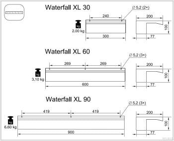 Oase stainless steel water blade